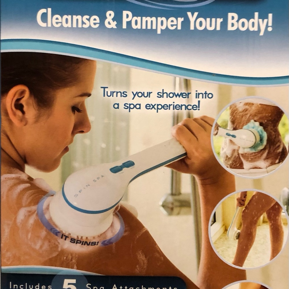 Spin Spa Cleans, massages, exfoliates, new, in boxes